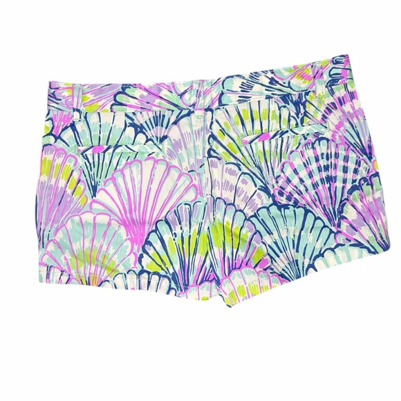 Lilly Pulitzer Girls Shorts, Size 14 Serene Blue Oh Shello NWT - Picture 7 of 8